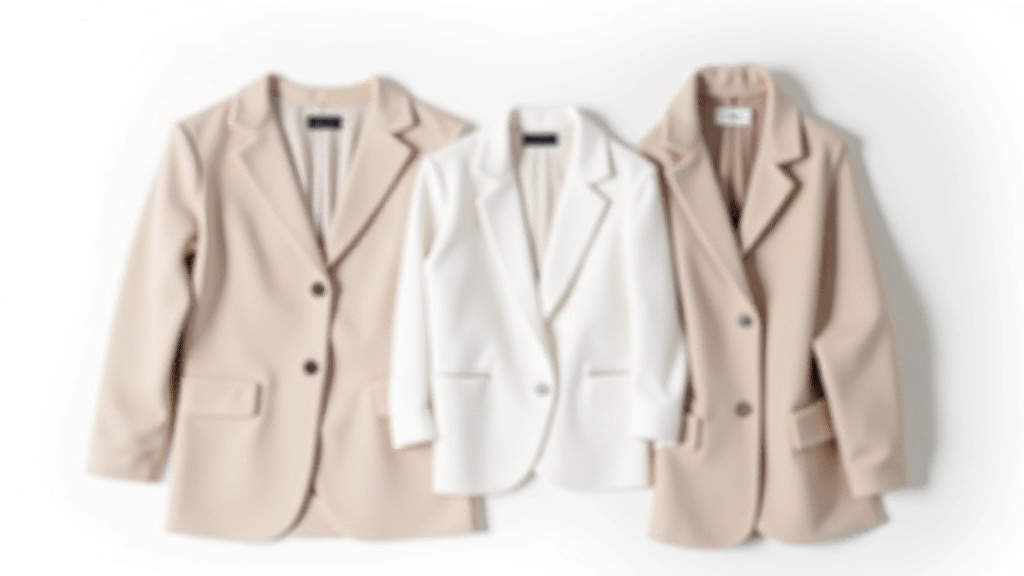 Organized capsule wardrobe collection with neutral-colored basics arranged in a clean minimalist display